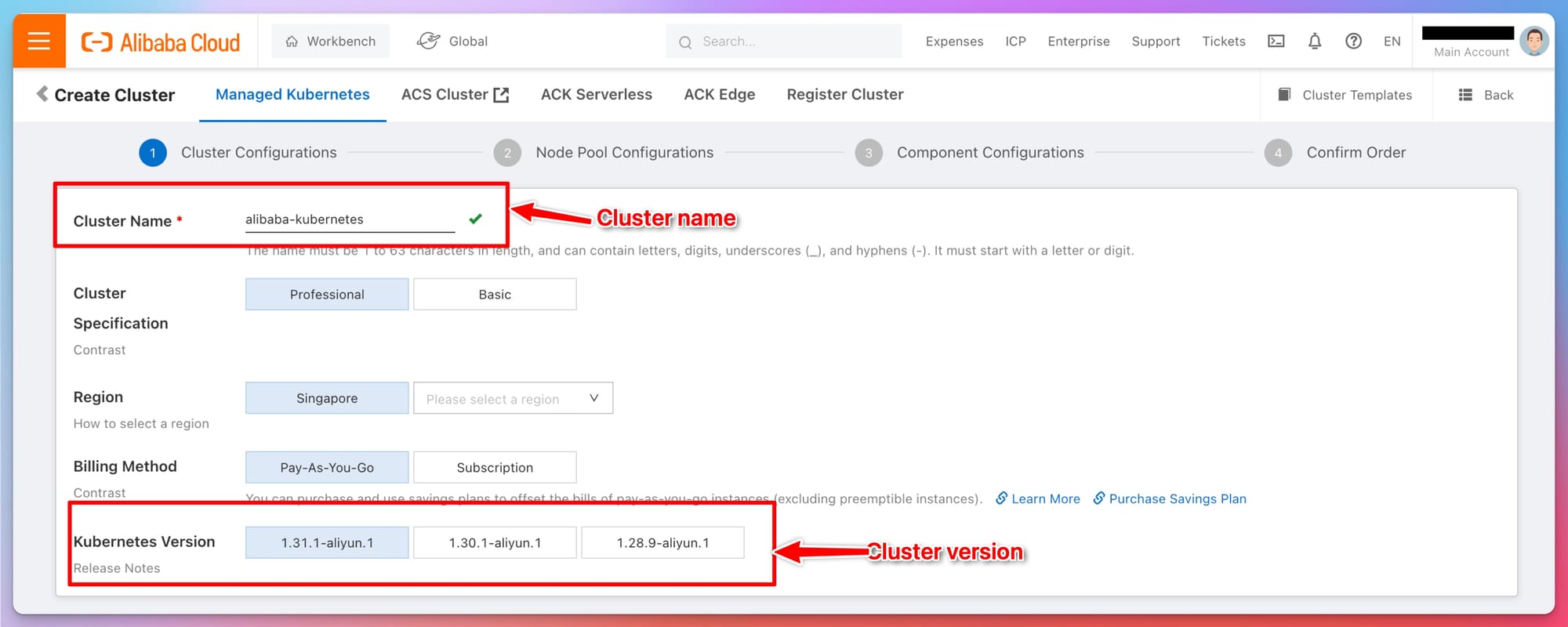 Basic Cluster Information